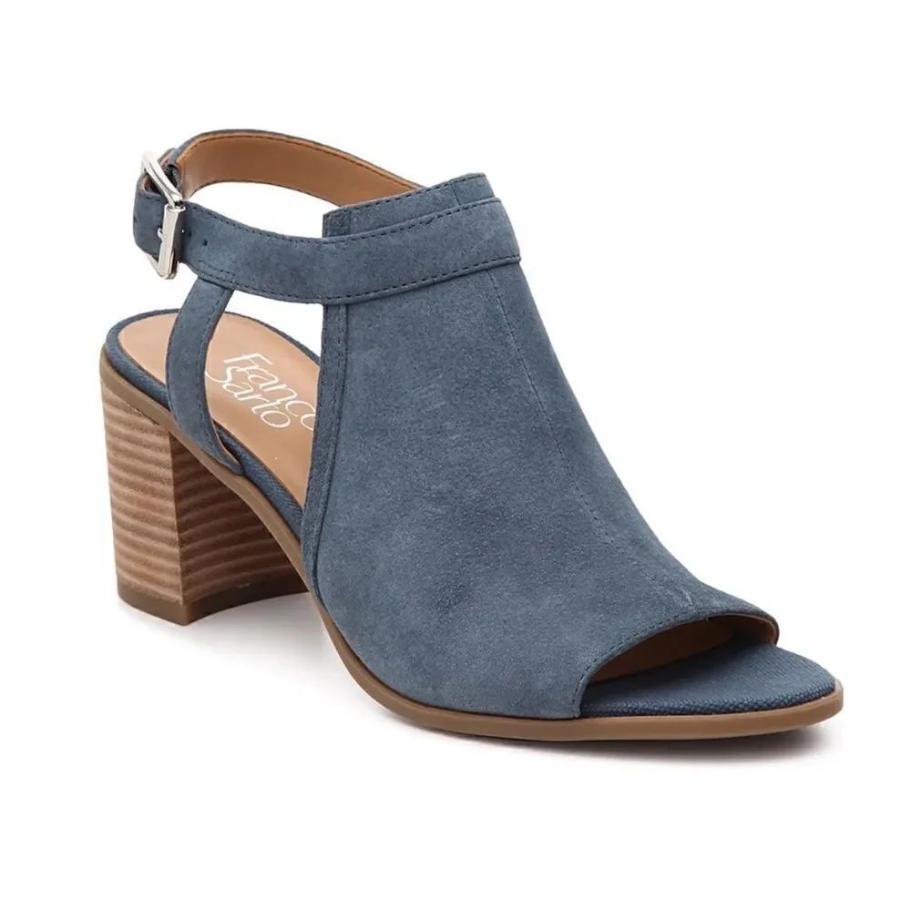 NWOB Franco Sarto Harlet Suede Block Heel Sandal